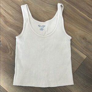 Light Pink Ribbed Tank Top